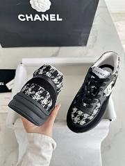 Chanel Black Tweed Sneaker - 4