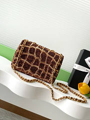 Chanel Flap Bag Yellow Sequins 21x14x8cm - 3