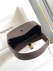 YSL LE 5 À 7 Small Brown Leather 23x22x8.5cm - 6