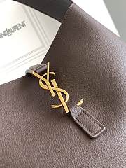 YSL LE 5 À 7 Small Brown Leather 23x22x8.5cm - 2
