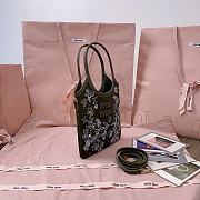 Miu Miu Embellished Canvas Tote Bag 20x24cm - 4