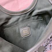 Miu Miu Embellished Canvas Tote Bag 20x24cm - 2