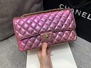 Chanel Medium Flap Bag Iridescent Pink 25cm - 5