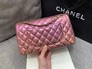 Chanel Medium Flap Bag Iridescent Pink 25cm - 3