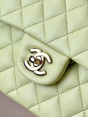 Chanel Flap Bag Light Green Lambskin 25cm - 6