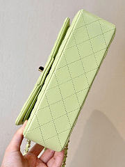 Chanel Flap Bag Light Green Lambskin 25cm - 2