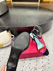 Valentino Suede & Leather Sandal Heel 6cm - 3
