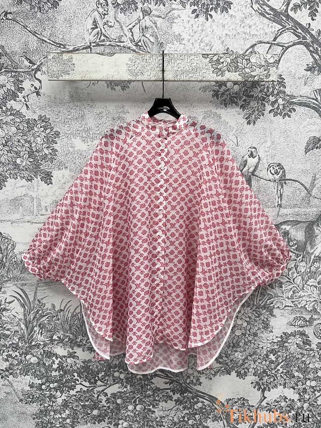 Louis Vuitton LV Blurry Monogram Batwing Dress - 1