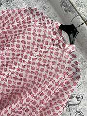 Louis Vuitton LV Blurry Monogram Batwing Dress - 4