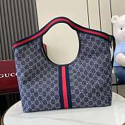 Gucci Giglio Large Tote Bag Blue 60x47x16cm - 5