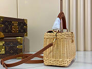 Louis Vuitton LV Mini Capucines Raffia Brown 21x8x14cm - 6