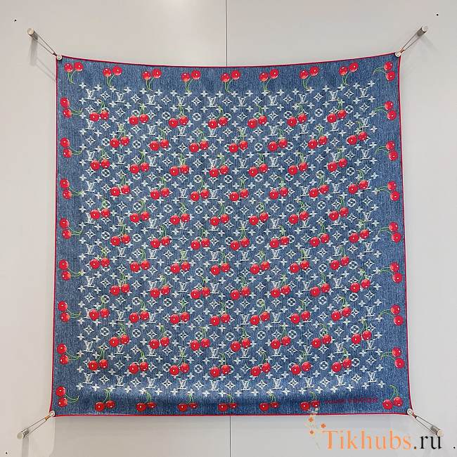 Louis Vuitton LV x TM Blue Square 90x90cm - 1
