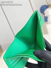 Louis Vuitton LV Slender Wallet Green 11x8.5x2cm - 5