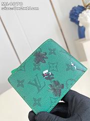 Louis Vuitton LV Slender Wallet Green 11x8.5x2cm - 4