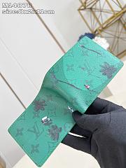 Louis Vuitton LV Slender Wallet Green 11x8.5x2cm - 3
