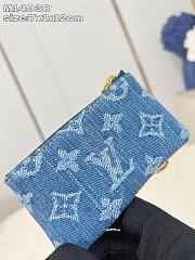 Louis Vuitton LV x TM Key Pouch Blue Cherry 12x7x1.5cm - 4
