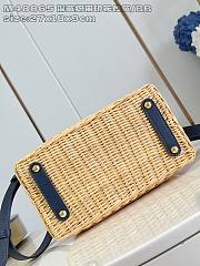 Louis Vuitton LV Capucines BB Raffia Nvay Blue 27x9x18cm - 4