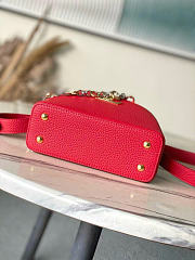 Louis Vuitton LV Mini Red Capucines 21x14x8cm - 3