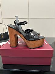 Gucci Women's Platform Sandal Black Heel 13cm - 4