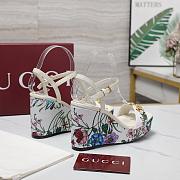 Gucci Horsebit White Heel 10cm - 2