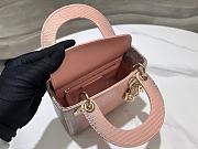 Dior Mini Lady Bag Lizard Pink 17cm - 4