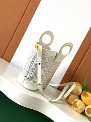 Goyard Beluga PM Goyardin/Canvas White 24x25x10cm - 4