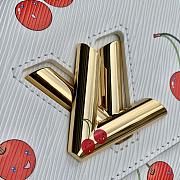 Louis Vuitton LV x TM Twist PM White Cherry 19x7x15cm - 5