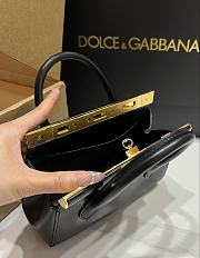 Dolce & Gabbana DG Marlene Frame Tote Bag Black 19x13.5x7cm - 5