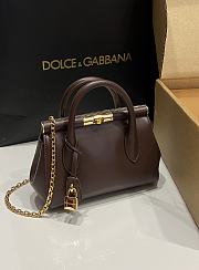 Dolce & Gabbana DG Marlene Frame Tote Bag Brown 19x13.5x7cm - 1