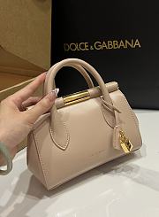 Dolce & Gabbana DG Marlene Frame Tote Bag Pink 19x13.5x7cm - 5