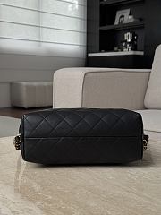 Chanel 25s Hobo Bag Black Lambskin 27x33x10.5cm - 5