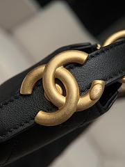 Chanel 25s Hobo Bag Black Lambskin 27x33x10.5cm - 2