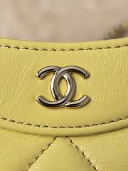 Chanel Nano 31 Bag Leather Yellow 20.5x17.5cm - 6