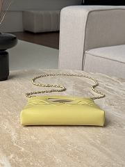 Chanel Nano 31 Bag Leather Yellow 20.5x17.5cm - 5