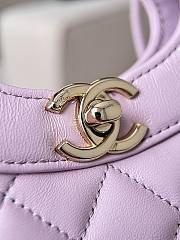 Chanel Mini 31 Bag Light Purple Leather 23x22x5.5cm - 6
