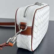 Bottega Veneta Small Intrecciato Camera Bag White 24.5x15x6cm - 5