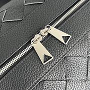 Bottega Veneta Intrecciato Cabin Duffle Black Bag 50x27x24cm - 5