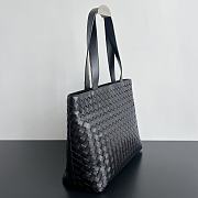 Bottega Veneta Avenue Intrecciato Black Tote Bag 35x44x17cm - 6