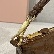 Miu Miu Mini Bag Brown Naplak 18x14x11cm - 4