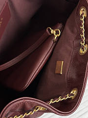 Chanel Medium 25C Hobo Bag Red Wine Caviar Gold 40x30x15cm - 3