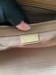 Prada Leather Duffel Bag Cognac 50x27.5x23.5cm - 3
