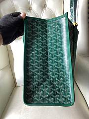 Goyard Green Goyardine Canvas Leather Tote 45x16x32cm - 4