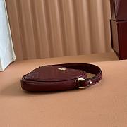 Gucci Marmont Heart Shape Bag Red Wine 13.5x11.5x2.5cm 		 - 6