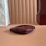 Gucci Marmont Heart Shape Bag Red Wine 13.5x11.5x2.5cm 		 - 4