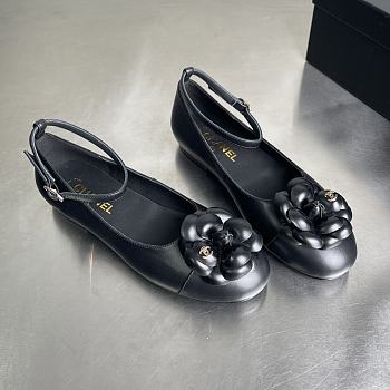 Chanel Black Ballerina Flats 