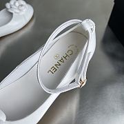 Chanel White Ballerina Flats - 4