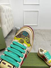 Gucci Screener Pink Green Sneaker - 2