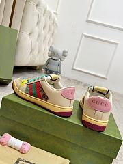 Gucci Screener Pink Green Sneaker - 3
