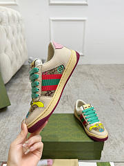 Gucci Screener Pink Green Sneaker - 4