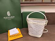 Goyard Petit Flot Mini White Bucket Bag 17.5x12x10cm - 4